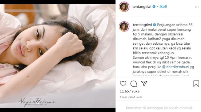 Unggahan Tiwi eks T2 [Instagram/@tentangtiwi]