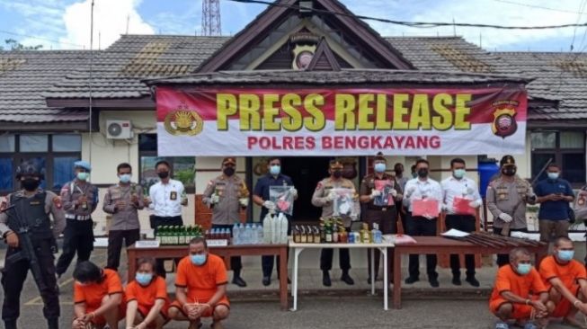 Ratusan Kasus Terjaring Operasi Pekat 2021 di Bengkayang, Terbanyak Miras