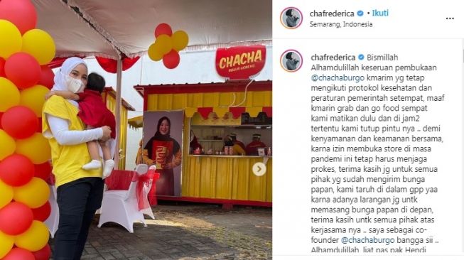 Unggahan Chacha Frederica [Instagram/@chafrederica]