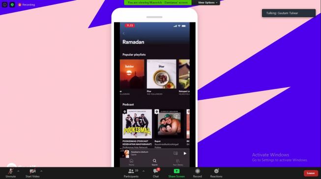 Fitur baru Spotify. [Screenshot/Dicky Prastya]