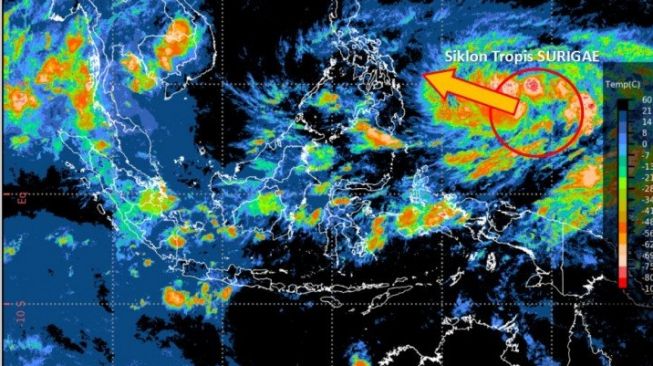 Bali Hujan Lebat Disertai Petir Hari Ini, Potensi Siklon Tropis Jadi badai