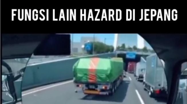 Fungsi lain lampu Hazard di negara Jepang (Instagram)