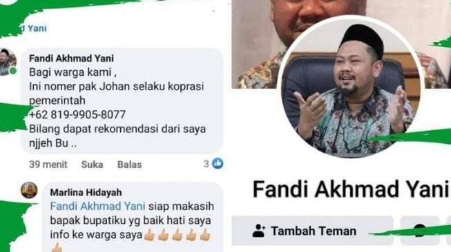 Hati-hati Akun FB Palsu Bupati Gresik, Sebar Hoaks dan Tipu Warga