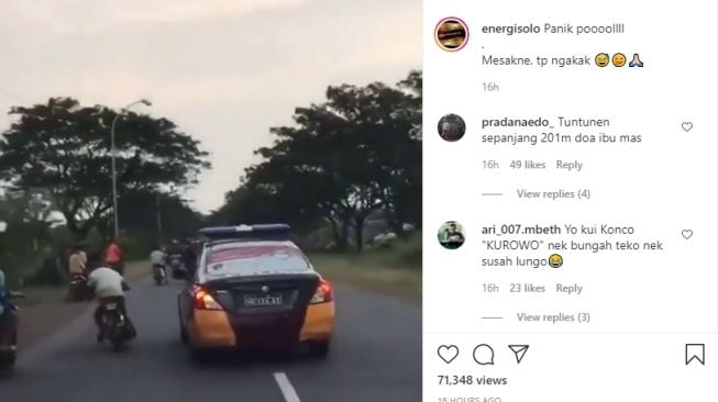 Dipepet Polisi, Pemuda Ini Lari Sambil Tuntun Motor Ditinggal Temannya