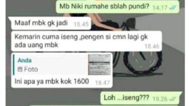 Pembeli tolak paket COD karena iseng beli (Twitter/txtdrikurir)