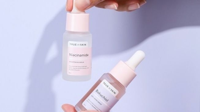 Produk Kecantikan Halal Lokal Bakuchiol dan Niacinamide - True To Skin. (Tokopedia)