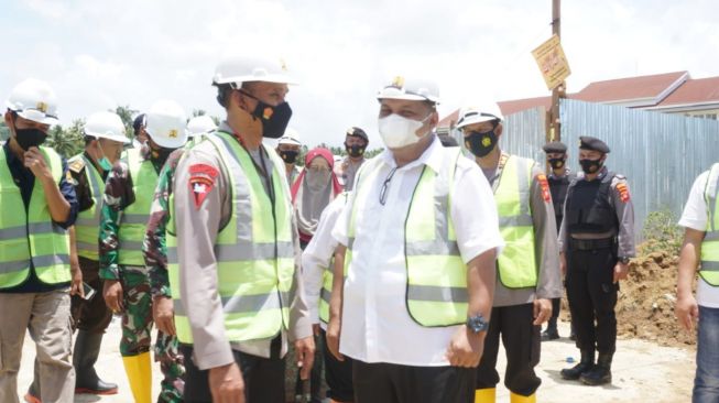 Kementerian PUPR groundbreaking rusun Polri di Gorontalo. (Dok. Kementerian PUPR)