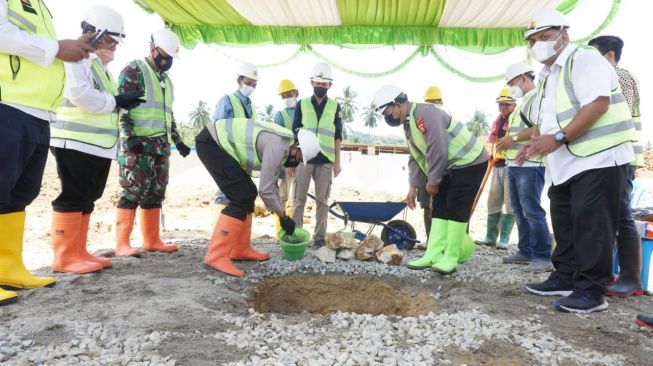 Mulai Groundbreaking, Kementerian PUPR Bangun Rusun untuk Polri Gorontalo