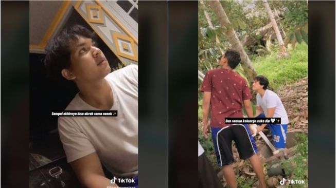 Viral Pria Minta Restu Nenek Pacar untuk Menikah, Bikin Haru (tiktok.com/@blacksweetsss)