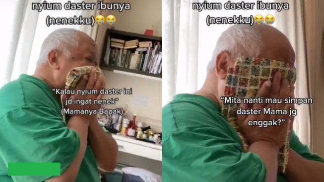 Viral Ayah 66 Tahun Cium-cium Daster Sang Ibu, Alasannya Bikin Terenyuh