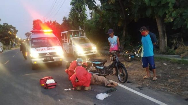 Kena Sabit Sendiri, Kakek di Bantul Terluka Usai Tabrak Penyeberang Jalan