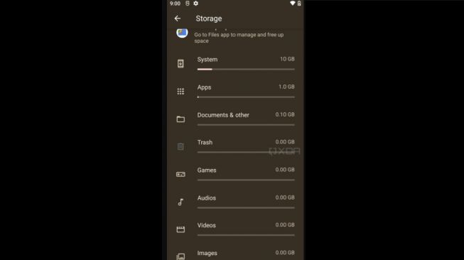 Fitur baru Trash di Android 12. [XDA-Developers]