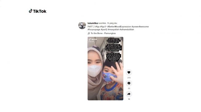 Aksi bocah baca Yassin sendiri di kuburan. [TikTok]