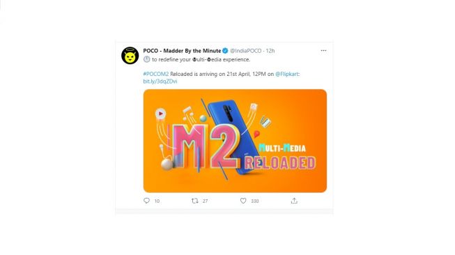 Poco M2 Reloaded. [Twitter]