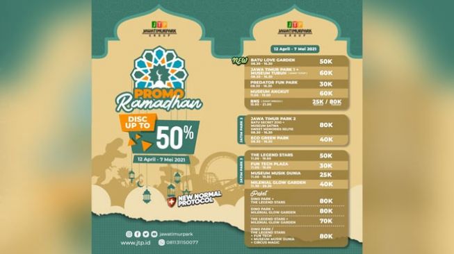 Get 50 Percent Discounts at All Jatim Park Group