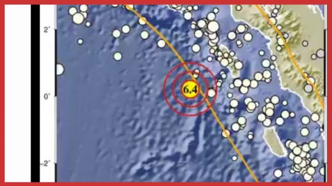 Gempa Magnitudo 6,4 Guncang Nias Barat