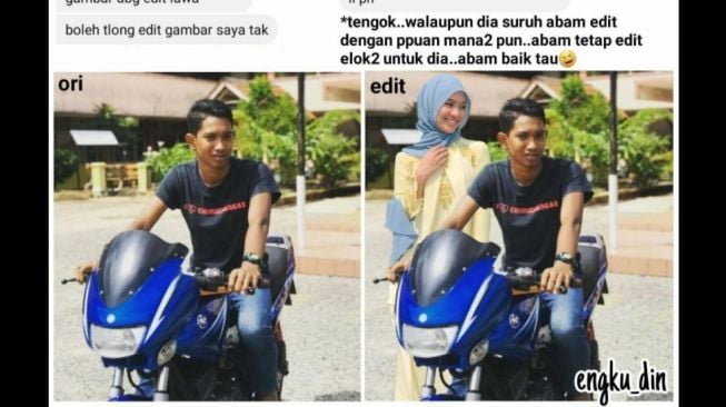 Atasi Pertanyaan Kapan Nikah, Pria Ini Buka Jasa Edit Foto Khusus Jomblo