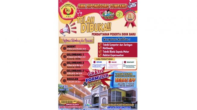 Ayo! Daftar Sekolah Sak Ngajine di SMK Diponegoro Tumpang Malang