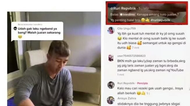 Ruri Repvblik menyiapkan bahan-bahan untuk membuat sop buah. [Instagram]