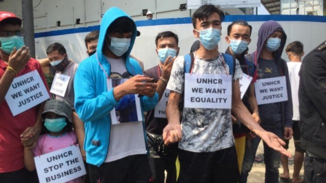 Demo Mau Temui Jokowi, Pengungsi Asing UNHCR: Kami Mau Keluar Tapi Dicegah