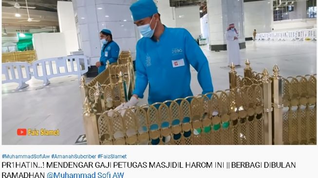 WNI bekerja di Masjidil Haram (youtube.com/FaizSlamet)