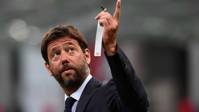 Presiden Juventus, Andrea Agnelli. [Miguel MEDINA / AFP]