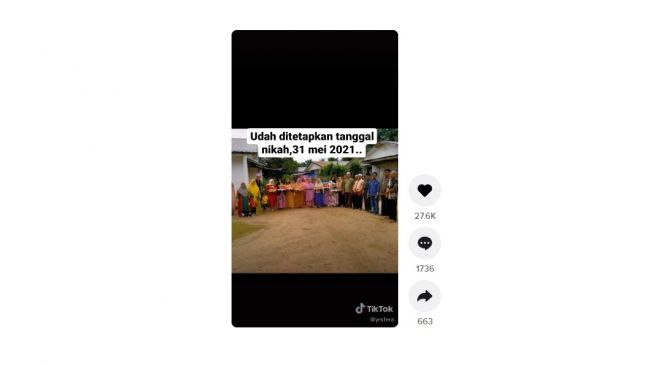 Warganet menjelang hari H malah gagal nikah. [TikTok]