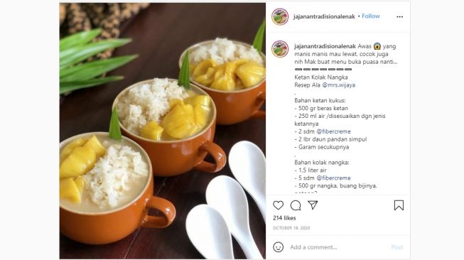 Resep Ketan Kolak Nangka Spesial, Cocok untuk Menu Buka Puasa