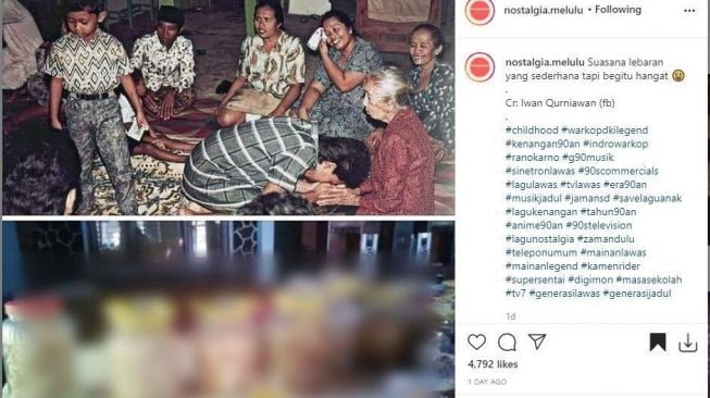 Viral Potret Jadul Suasana Lebaran, Penampakan Toples Legendaris Disorot