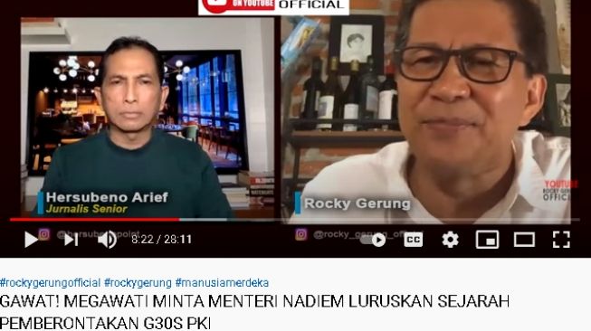 Rocky Gerung Tanggapi Permintaan Megawati untuk Luruskan Sejarah G30S PKI (youtube.com)