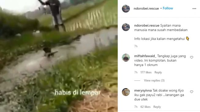 Video perundungan sekelompok pemuda kepada anak lelaki. - (Insatgram/@ndorobei.recue)