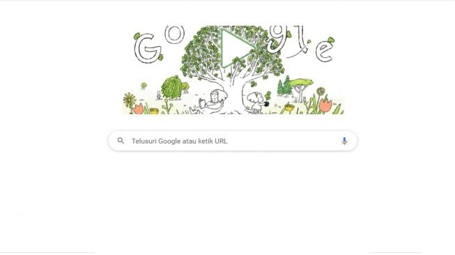 Peringati Hari Bumi, Google Ingatkan Tanam Pohon Lewat Doodle