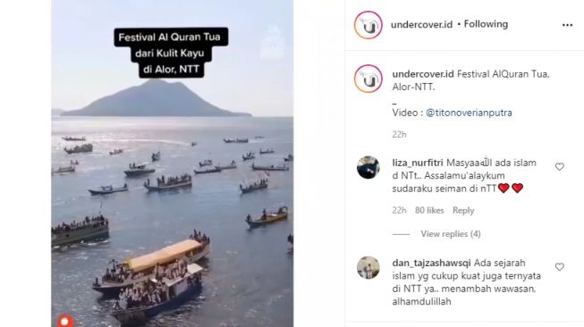 Suasana Festival Al-qur'an tua di Alor, NTT. - (Instagram/@undercover.id)