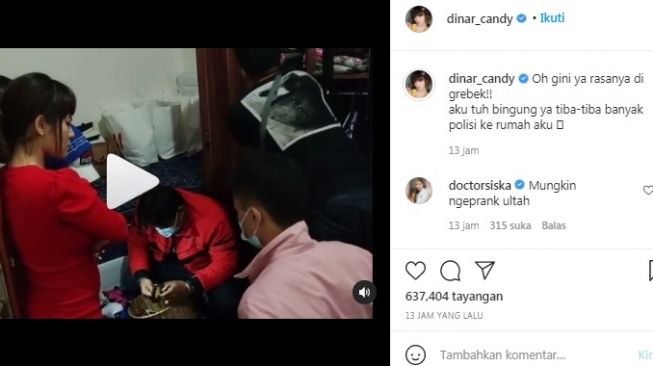 Unggahan Dinar Candy [Instagram/@dinar_candy]