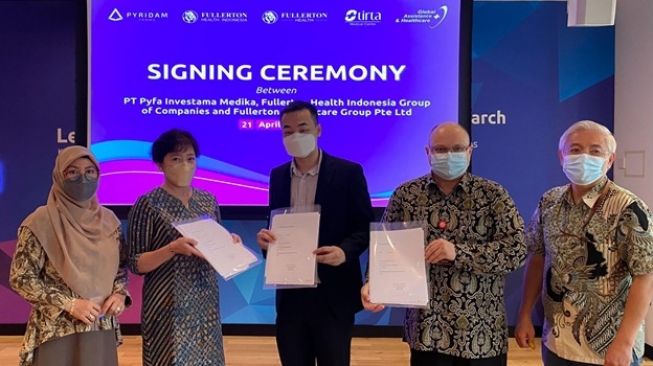 PT Pyfa Investama Medika (PIM) selaku anak perusahaan dari PT Pyridam Farma Tbk (PYFA) telah menandatangani perjanjian shares subscription agreement  atau perjanjian pengambil bagian saham ("SSA”) dengan Fullerton Health Indonesia Group. (dok. Istimewa)