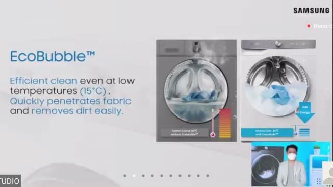 Samsung Smart Ecobubble Washer. [Screenshot/Lintang Siltya Utami]