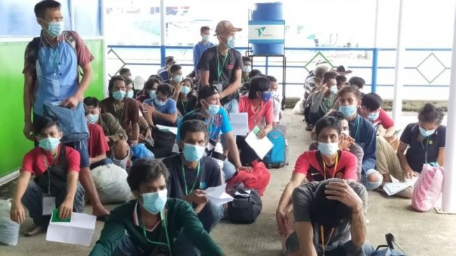 254 Pekerja Migran Indonesia Bermasalah Diusir Malaysia ke Nunukan