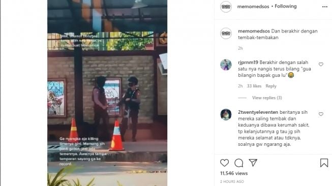 Diduga Gabut Saat Bertugas, Cara Polisi Ini Menghibur Diri Bikin Senyum