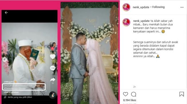 Baru 2 Bulan Nikah, Istri Bagikan Chat Terakhir ABK KRI Nanggala-402