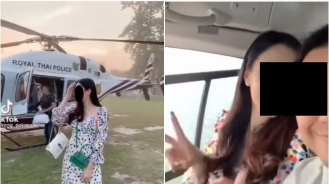 Istri Pamer Video Naik Helikopter di TikTok, Pria Ini Berakhir Turun Jabatan (youtube.com/Thaitabloid Official 2)