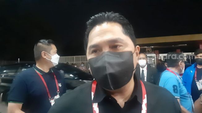 Hadiri Final Piala Menpora 2021, Erick Thohir: Olahraga dan Prokes Berjalan Baik