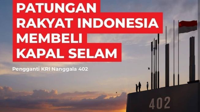 Ustaz Salim A Fillah mengajak masyarakat patungan mengumpulkan uang, untuk membeli kembali kapal selam sebagai pengganti KRI Nanggala 402 yang dinyatakan tenggelam di perairan Bali pada Rabu (21/4/2021) lalu. (Ist)