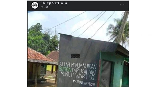 Foto viral jadi tamparan di Bulan Ramadan (facebook.com/S-h-i-t-p-o-s-t-H-a-l-a-l)