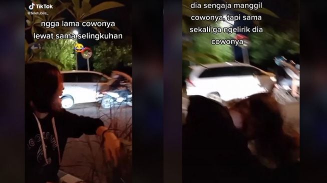 Tertawa Lihat Pacar Lewat Ajak Selingkuhan, Respons Wanita Ini Tuai Simpati (tiktok.com/@teletubiis_)