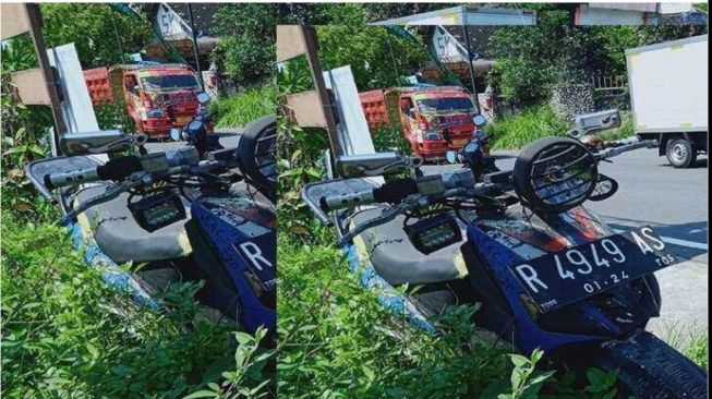 Misterius! Kisah Motor Matik 6 Tahun Parkir di Tepi Jalan Penggung Klaten