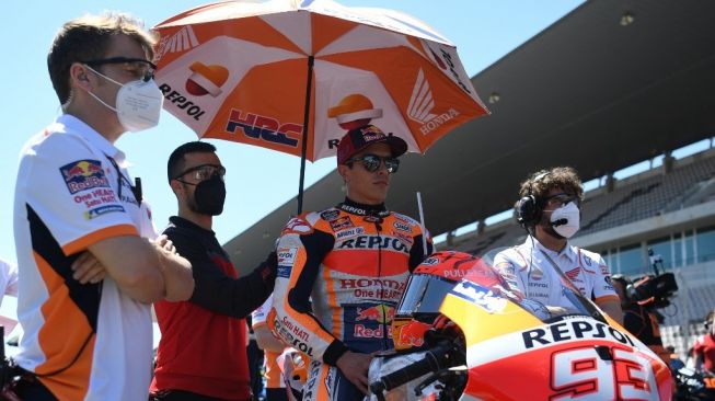 Pebalap Repsol Honda, Marc Marquez. [PATRICIA DE MELO MOREIRA / AFP]