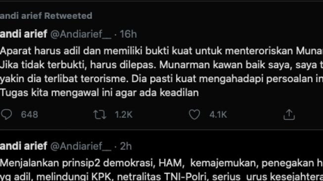 Cuitan Andi Arief [Twitter]