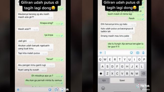 Dulu Dikasih Perhiasan Mahal dari Pacar, Wanita Ini Ditagih Lagi saat Putus (tiktok.com/@evafitr)