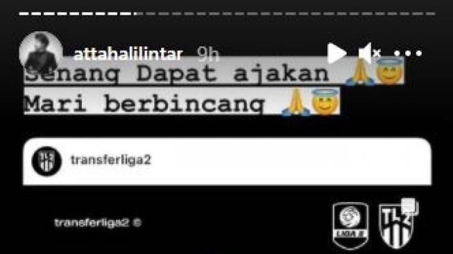 Respons Atta Halilintar usai diajak gabung Sriwijaya FC. (instagram/attahalilintar)