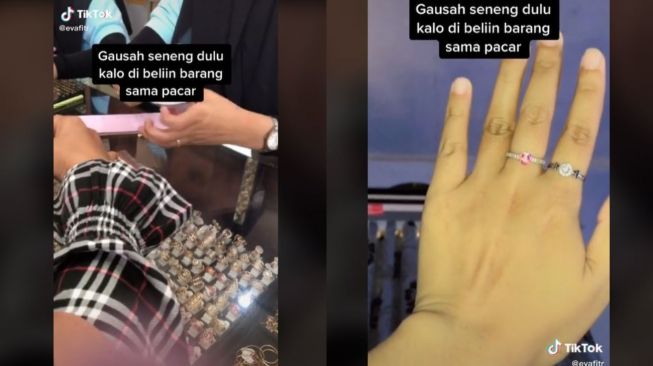 Dulu Dikasih Perhiasan Mahal dari Pacar, Wanita Ini Ditagih Lagi saat Putus (tiktok.com/@evafitr)